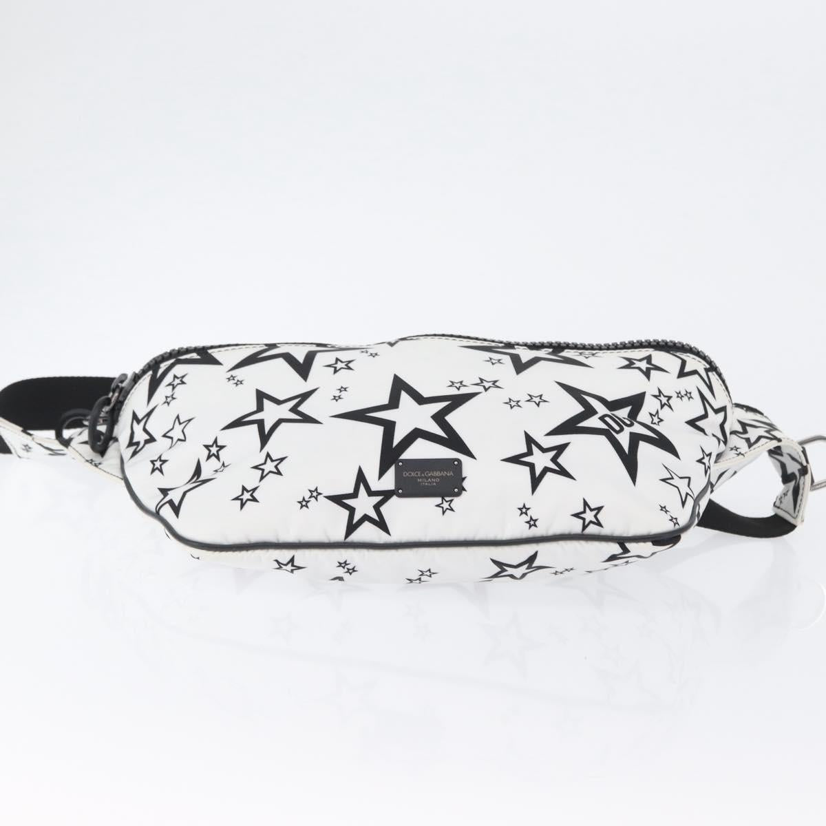 DOLCE&GABBANA Shoulder Bag Nylon White Silver