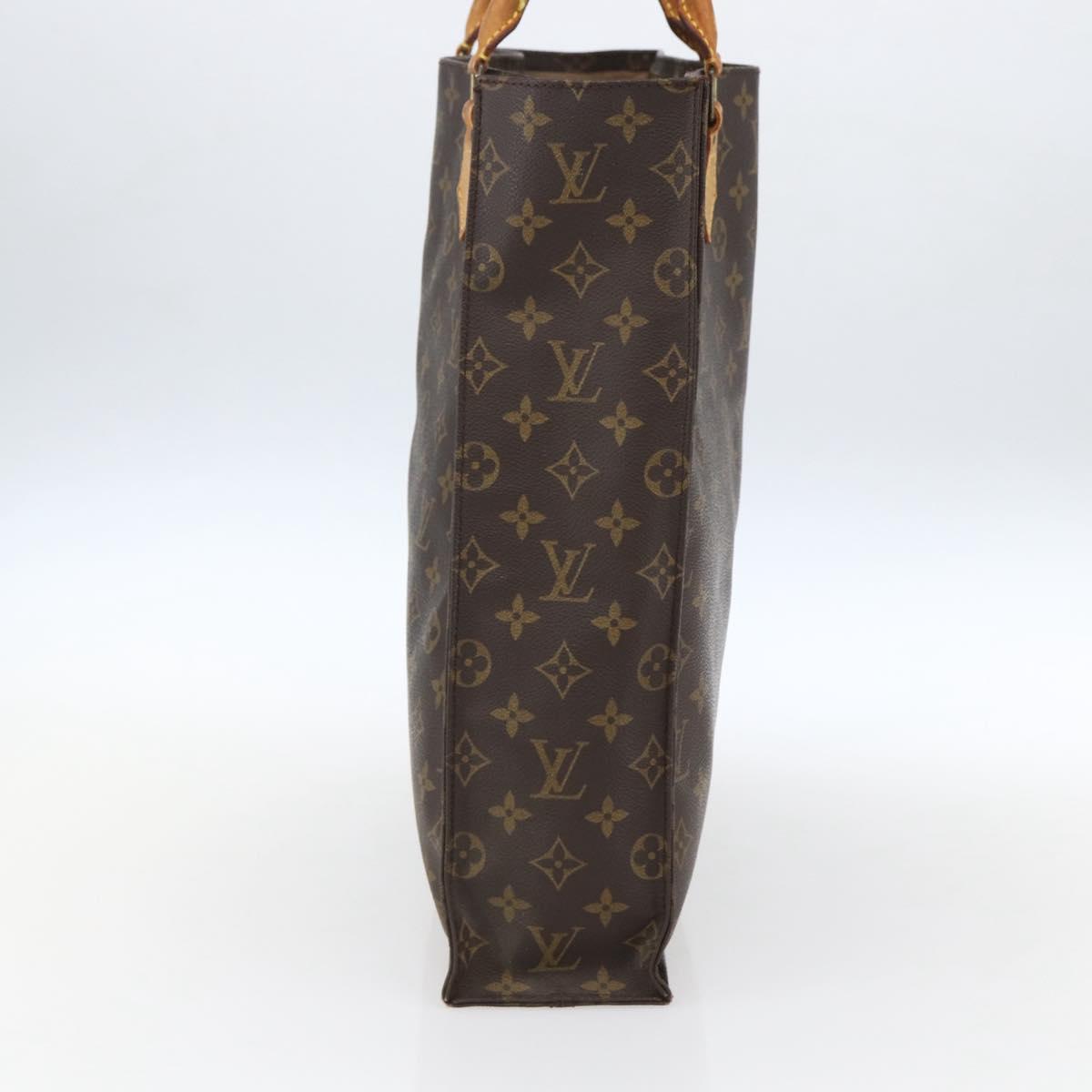 Louis Vuitton Monogram Sac Plat Hand Bag M51140 LV