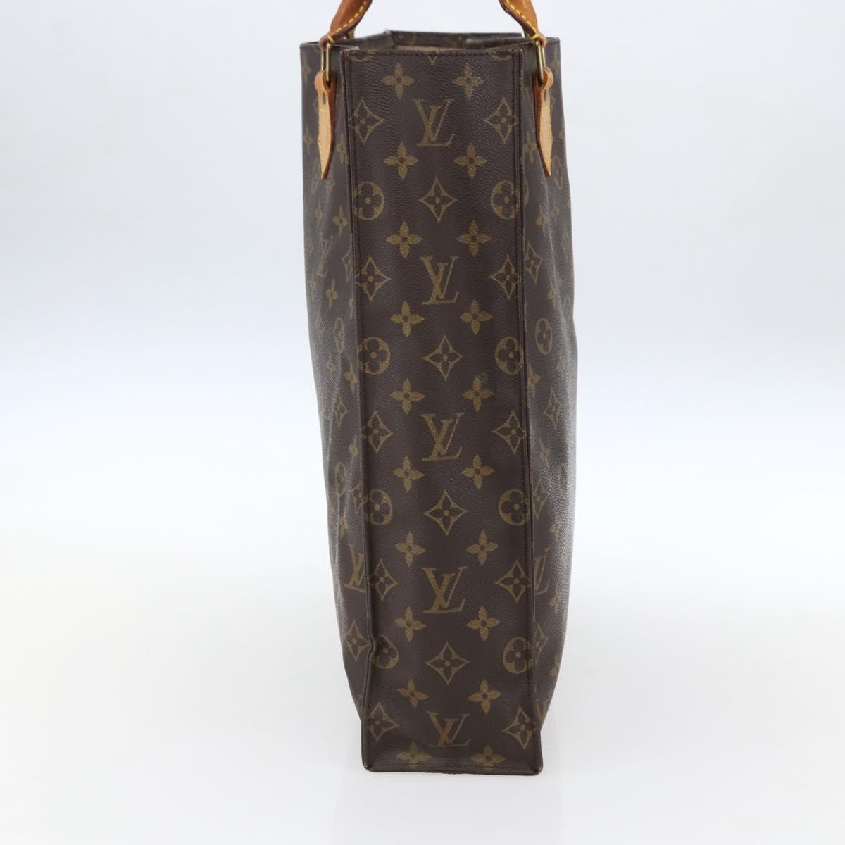 Louis Vuitton Monogram Sac Plat Hand Bag M51140 LV