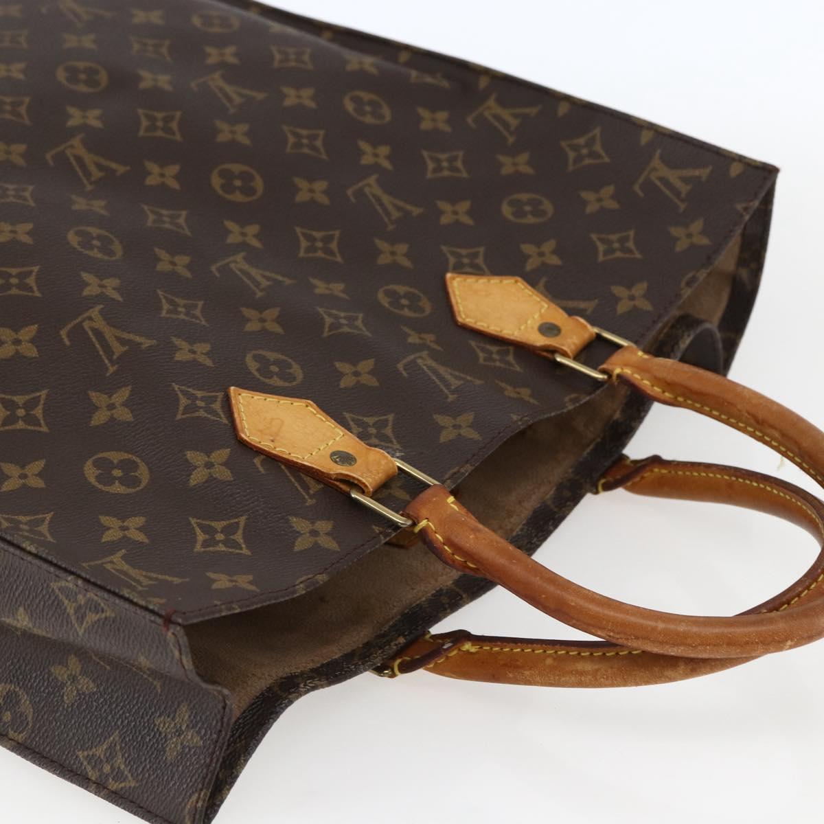 Louis Vuitton Monogram Sac Plat Hand Bag M51140 LV