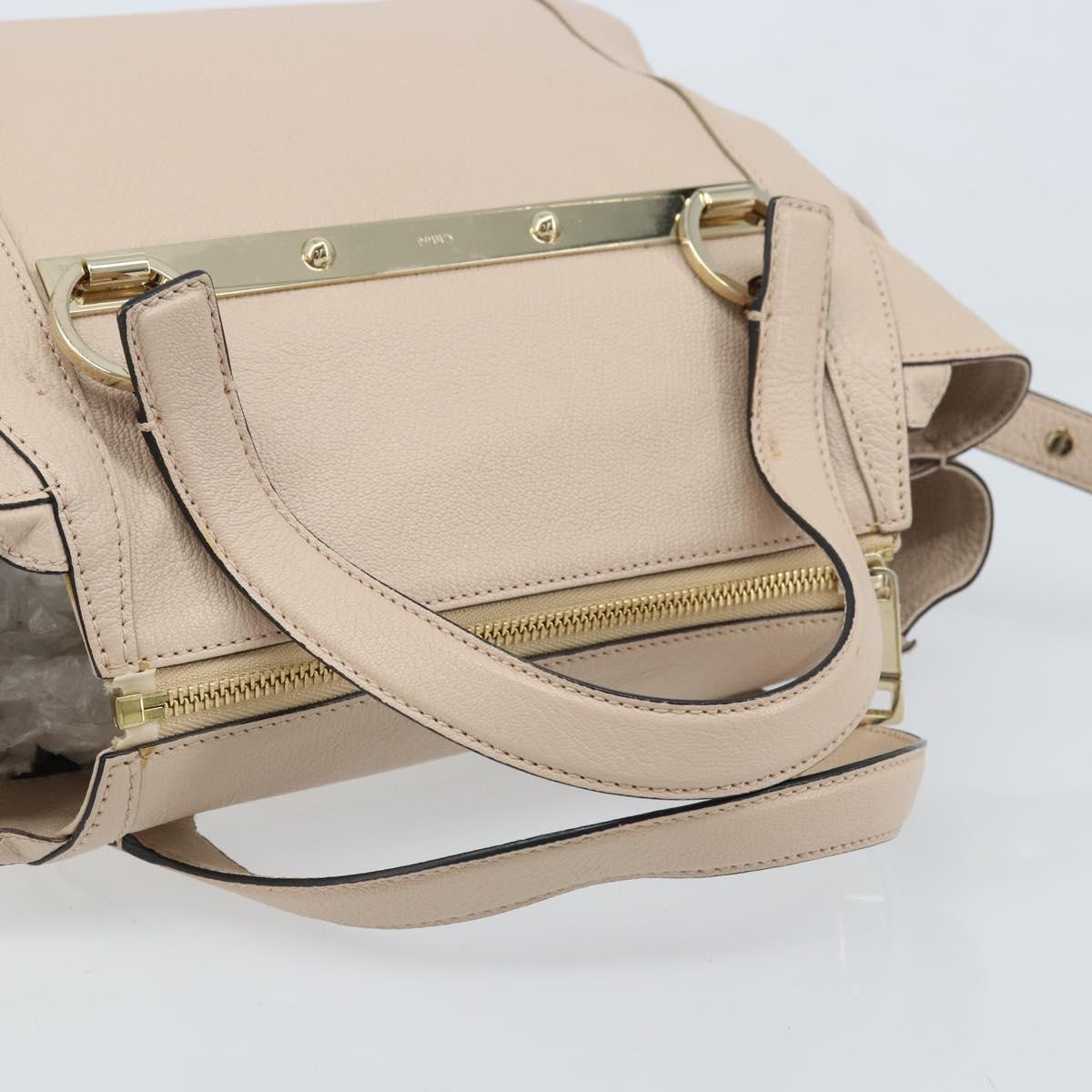 Chloe Hand Bag 2way Pink Gold