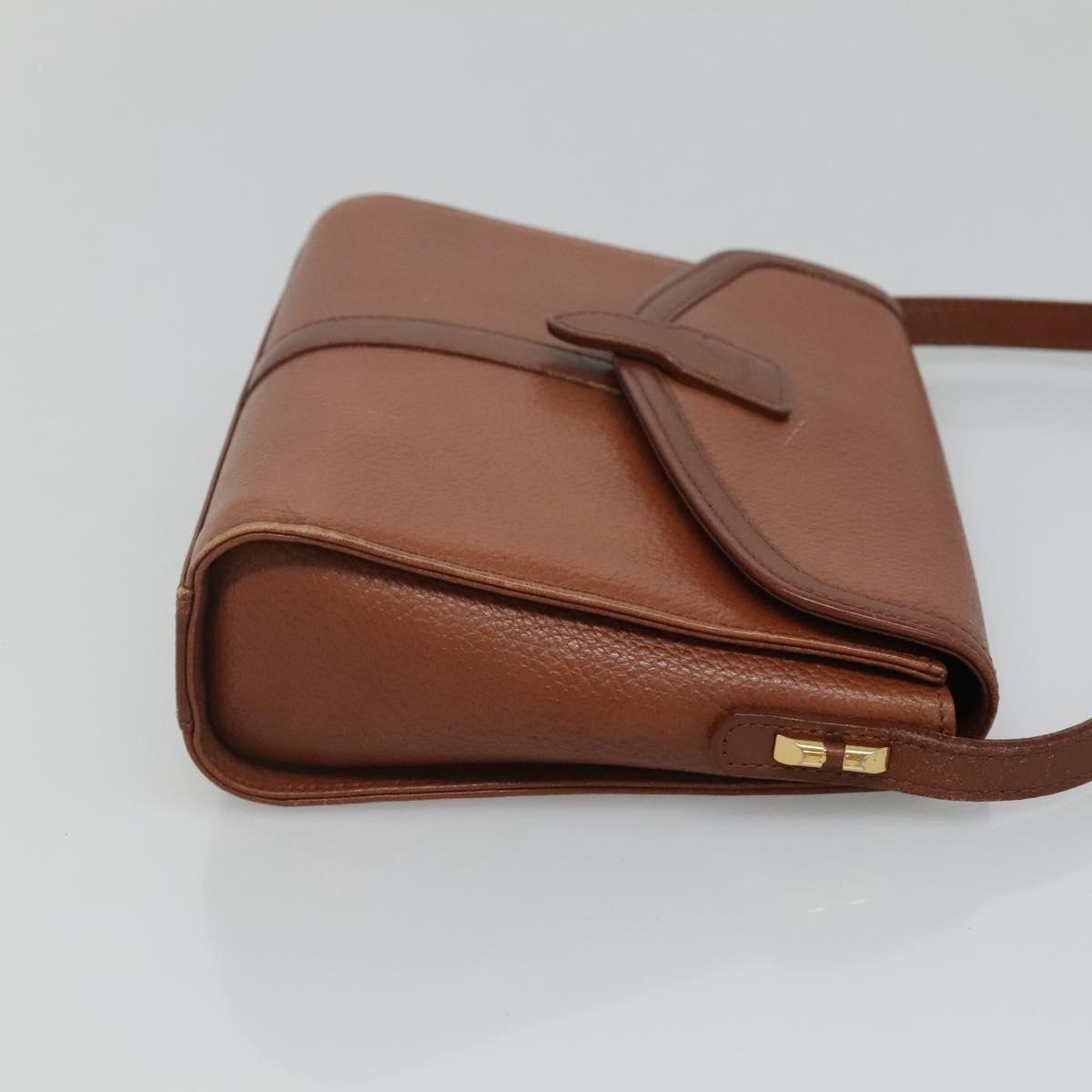 Burberrys Shoulder Bag Leather Brown Gold
