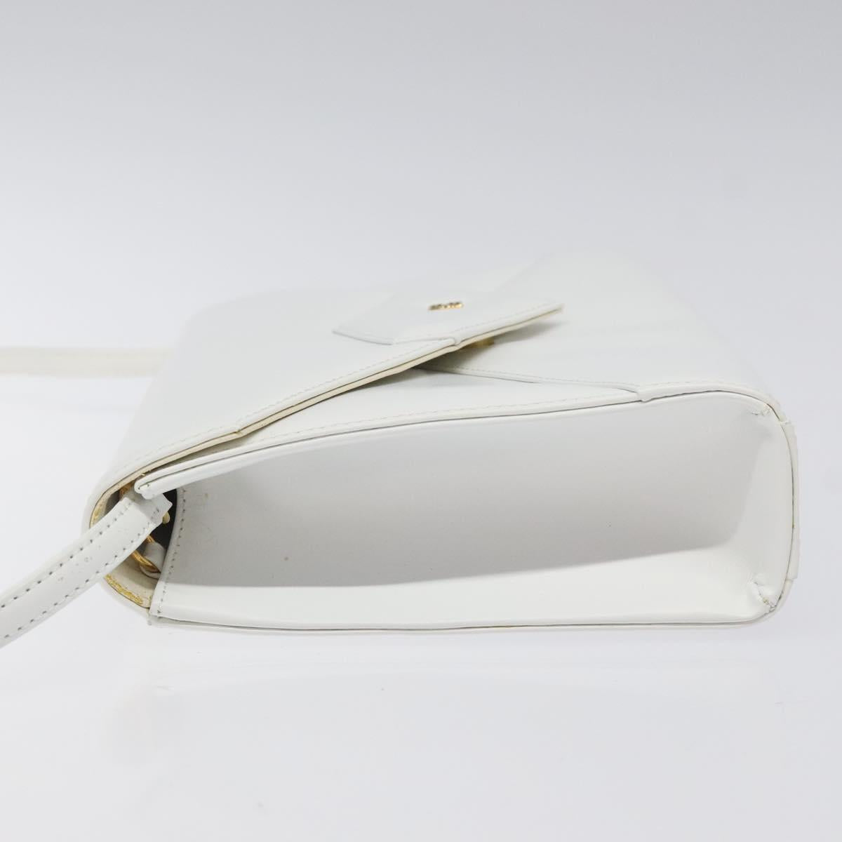 GIVENCHY Shoulder Bag Leather White Gold