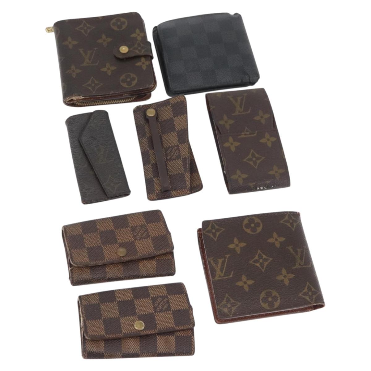 Louis Vuitton Monogram Damier Ebene Wallet 8 sets LV