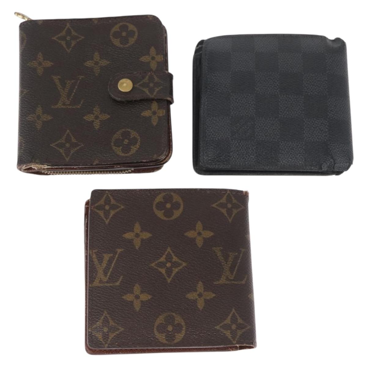 Louis Vuitton Monogram Damier Ebene Wallet 8 sets LV