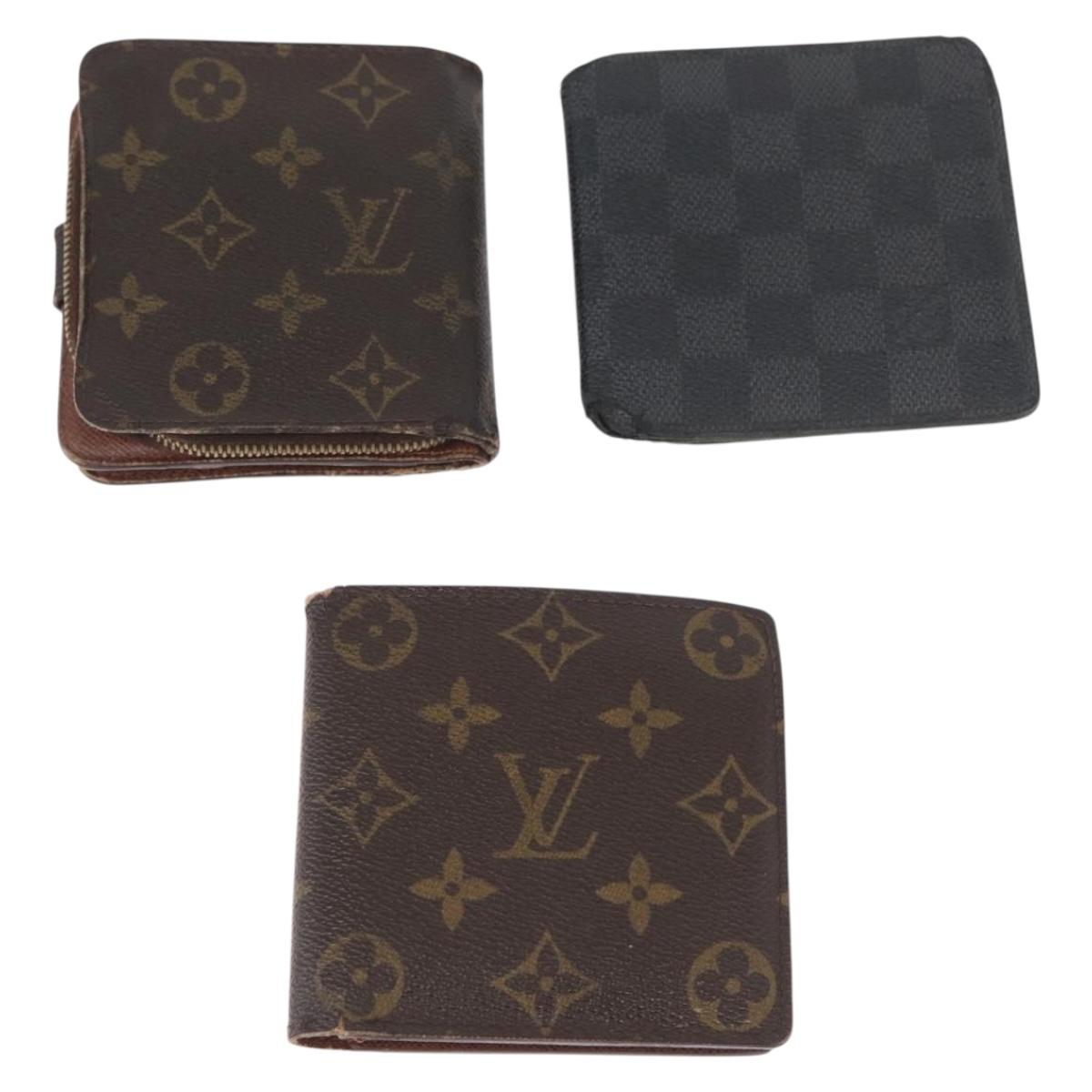Louis Vuitton Monogram Damier Ebene Wallet 8 sets LV