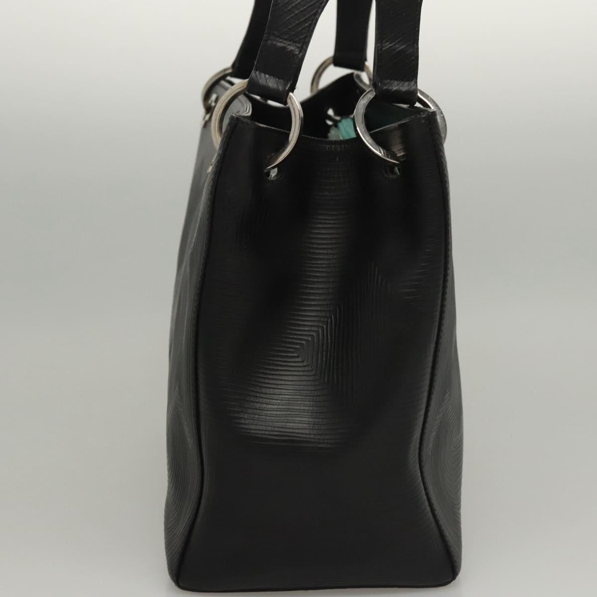BALLY Shoulder Bag Leather Black Gold