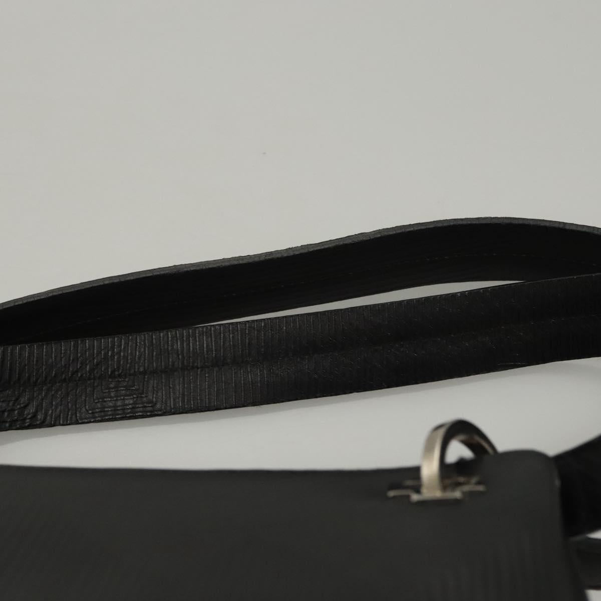 BALLY Shoulder Bag Leather Black Gold