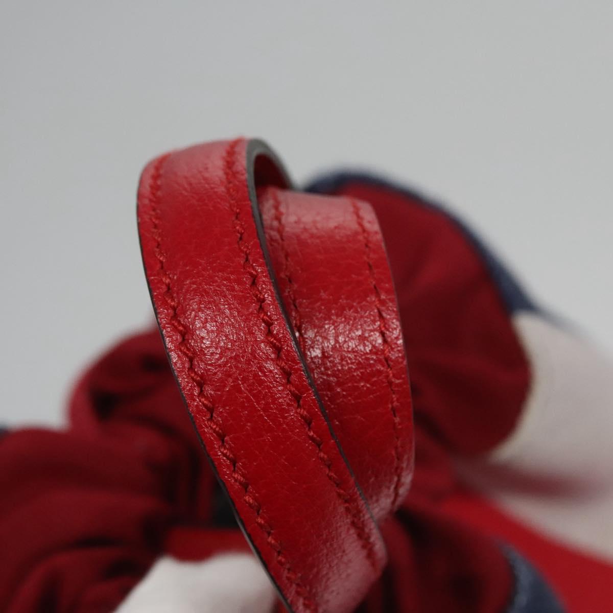 GUCCI Backpack Canvas Red Navy 473872
