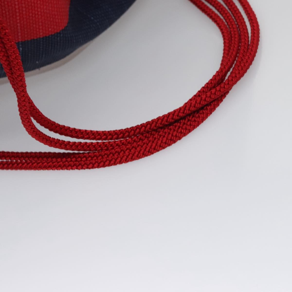 GUCCI Backpack Canvas Red Navy 473872