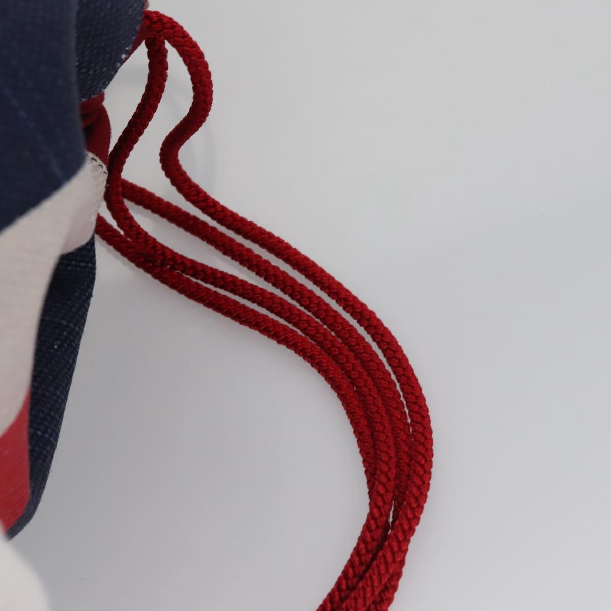 GUCCI Backpack Canvas Red Navy 473872