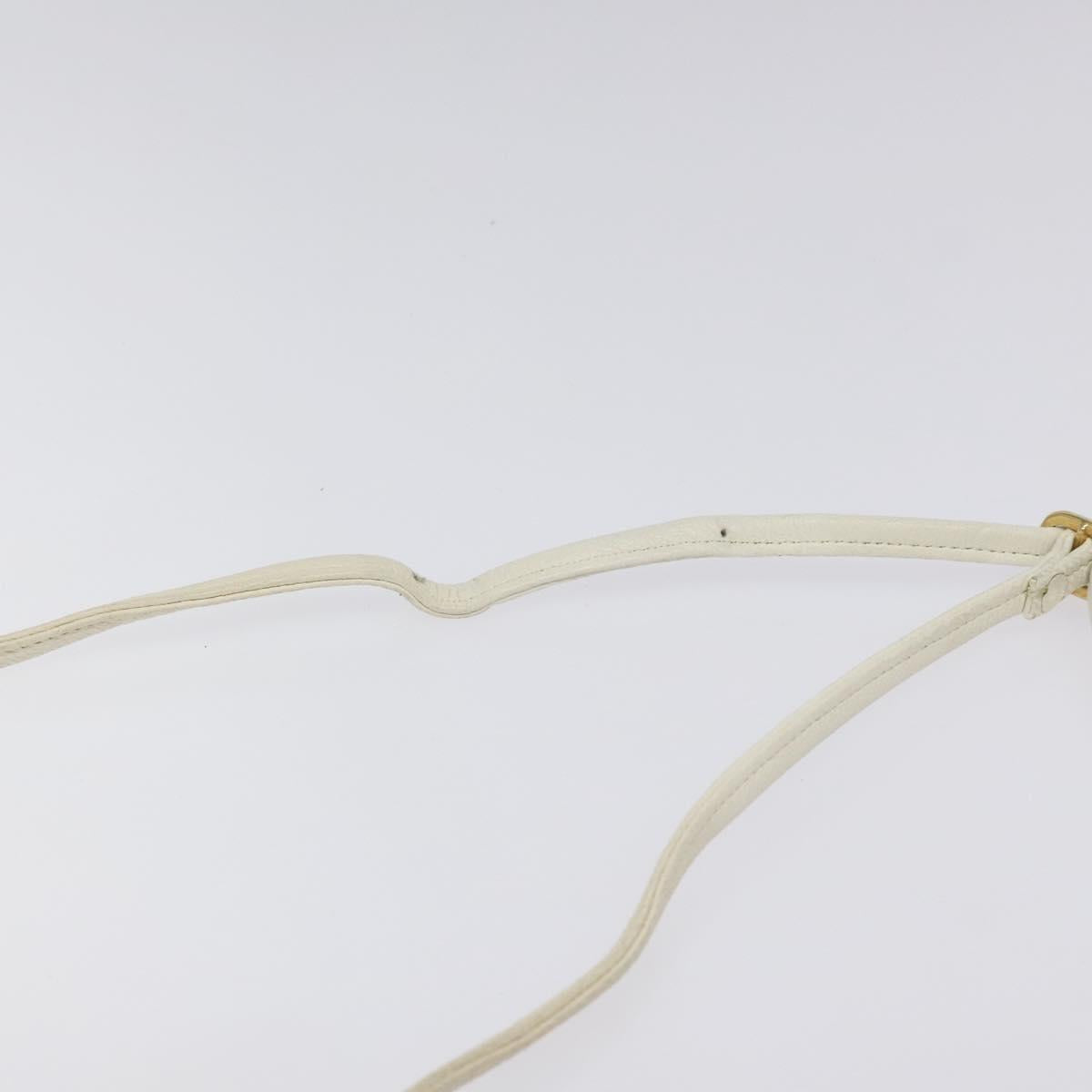 GIVENCHY Shoulder Bag Leather White Gold