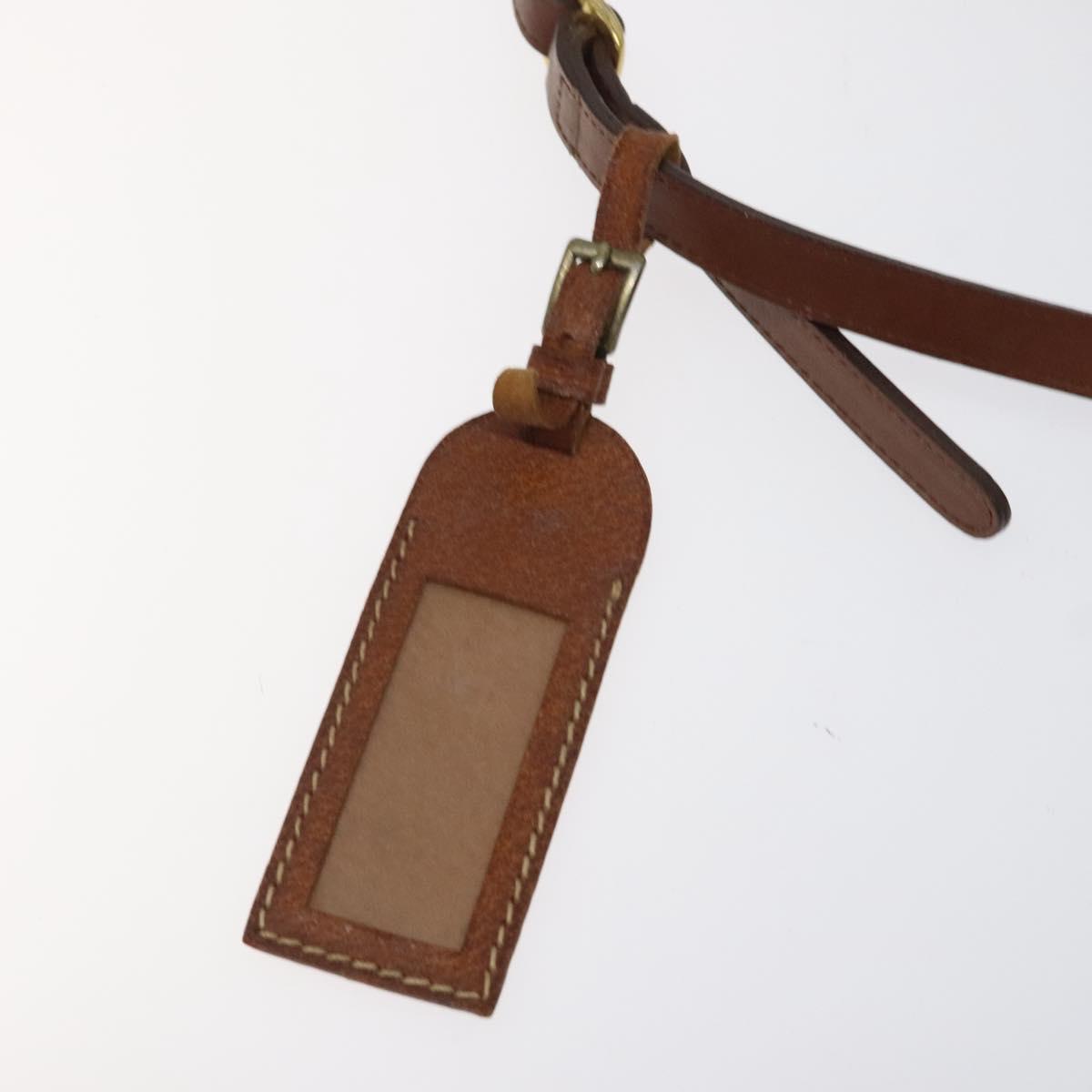 Burberrys Shoulder Bag Leather Brown Gold