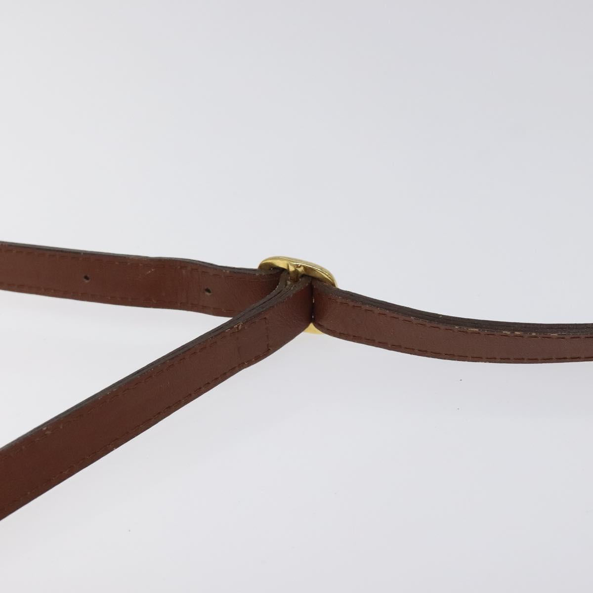 Burberrys Shoulder Bag Leather Brown Gold