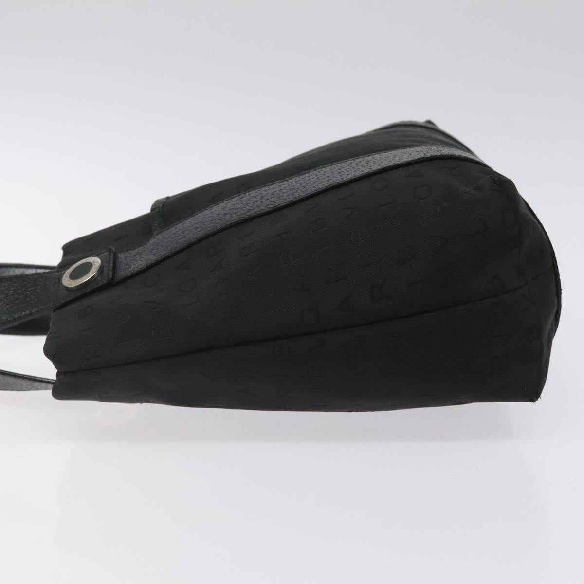 BVLGARI Logo Mania Hand Bag Canvas Black