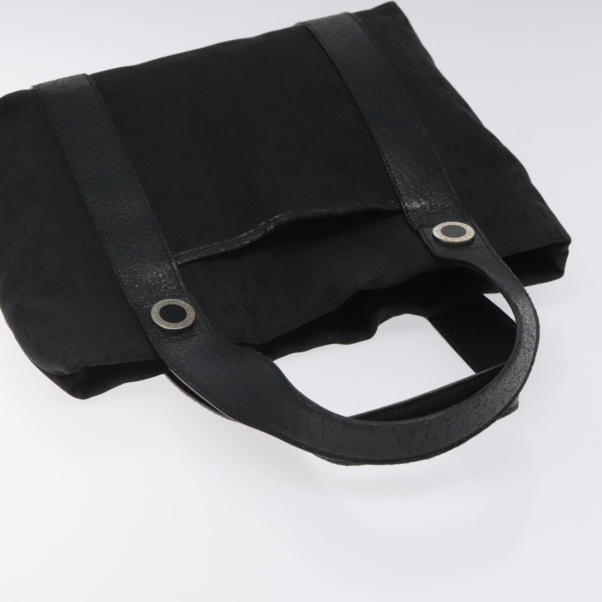 BVLGARI Logo Mania Hand Bag Canvas Black