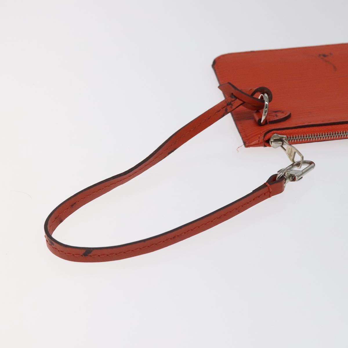 Louis Vuitton Epi Neverfull PM Pouch Orange LV
