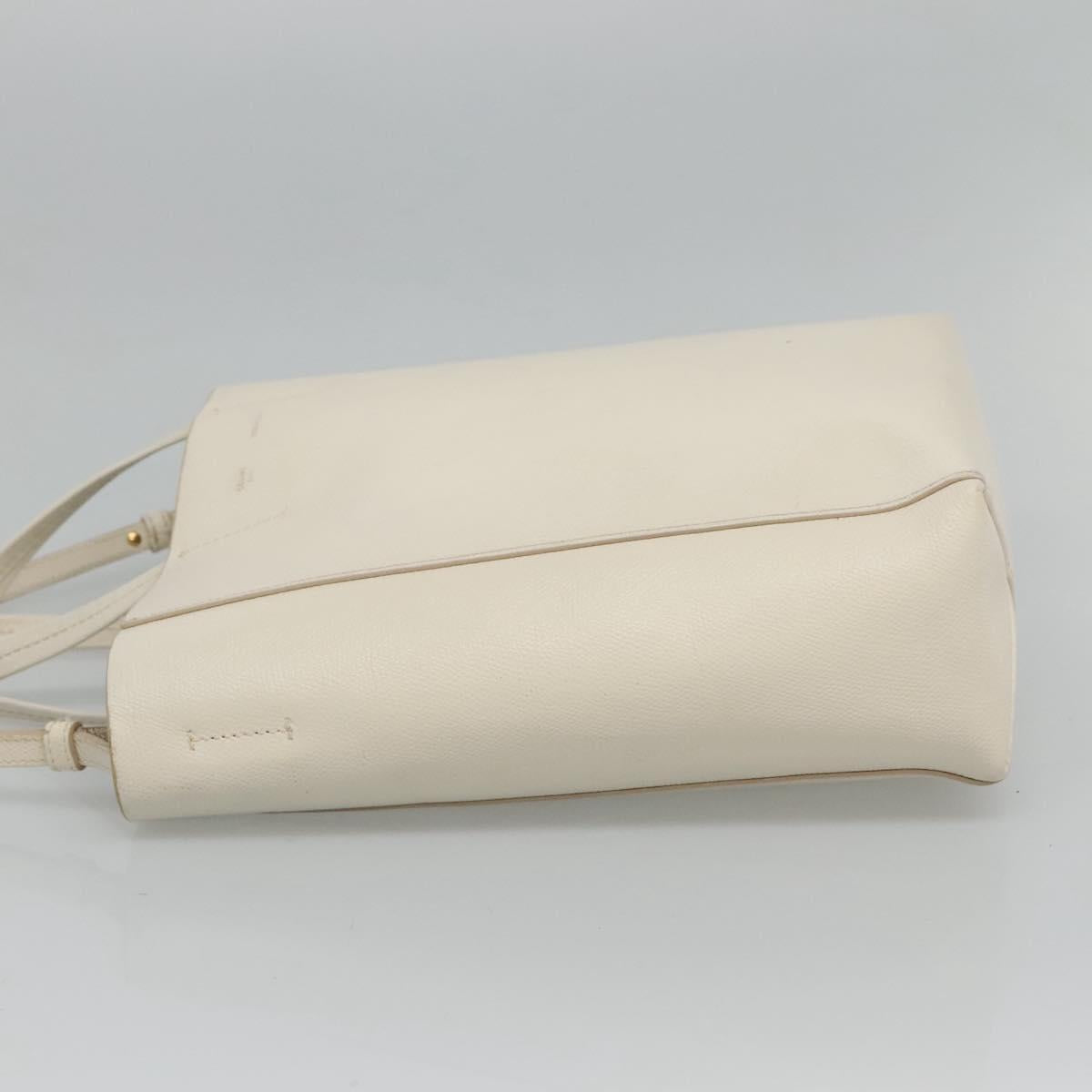 CELINE Hand Bag Leather 2way White
