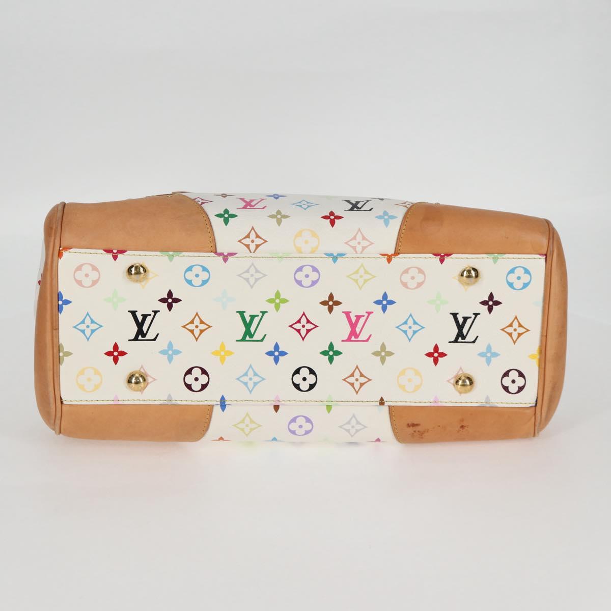 Louis Vuitton Monogram Multicolor Beverly GM Hand Bag White M40201