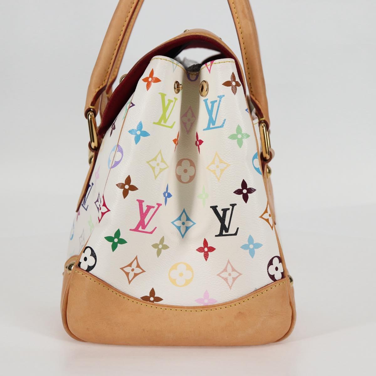 Louis Vuitton Monogram Multicolor Beverly GM Hand Bag White M40201