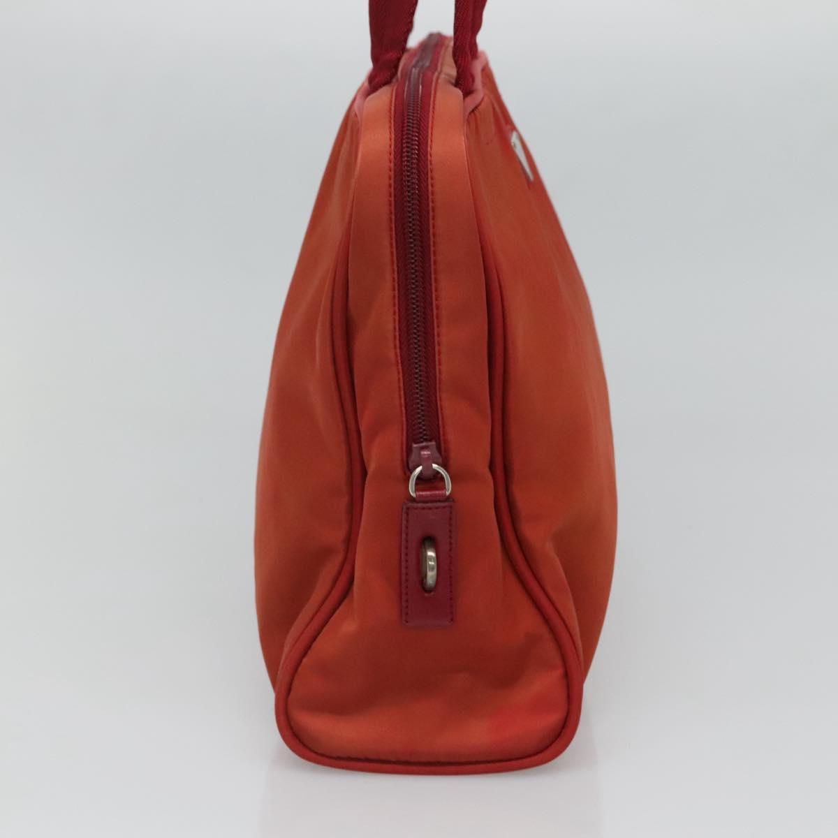 PRADA Hand Bag Nylon Red