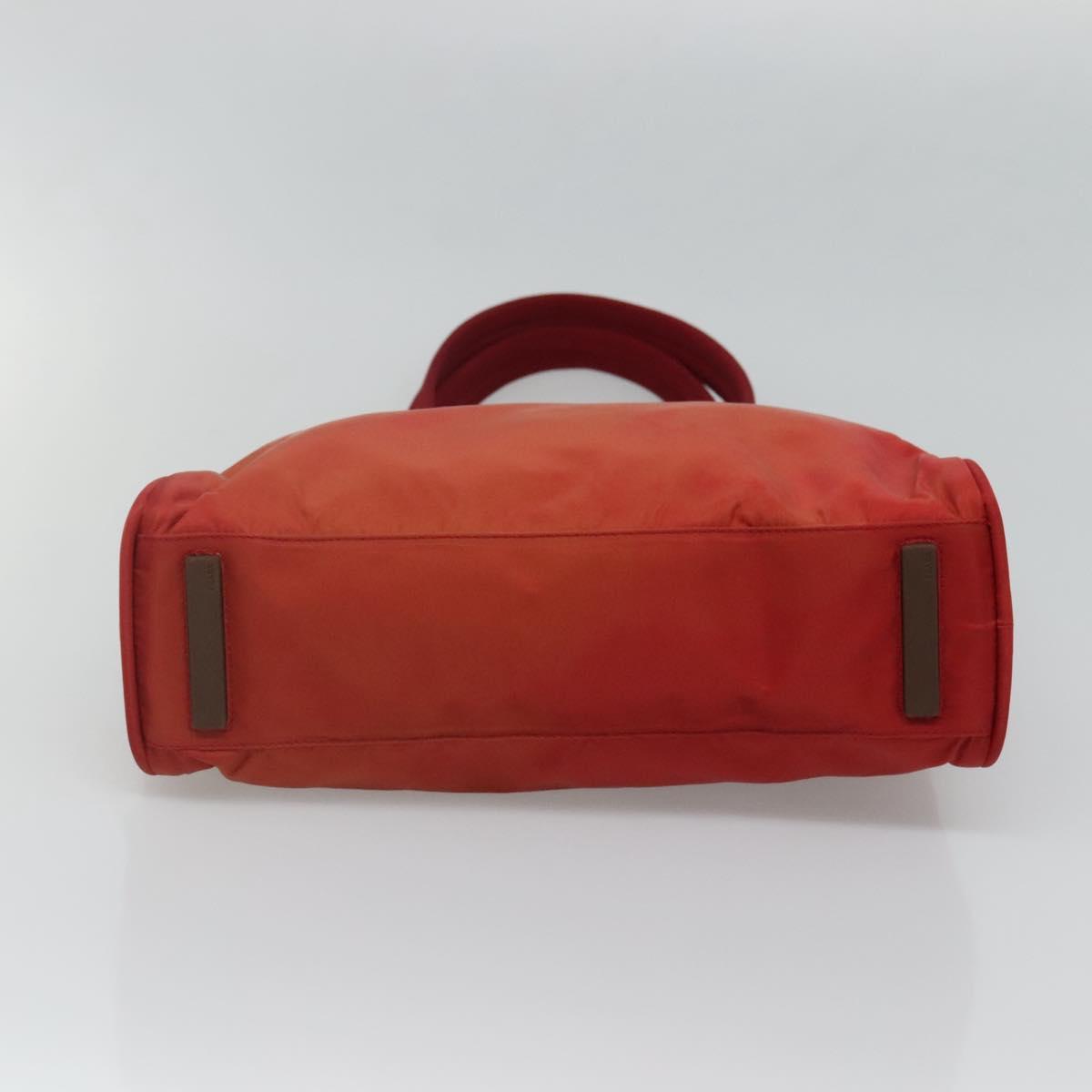 PRADA Hand Bag Nylon Red