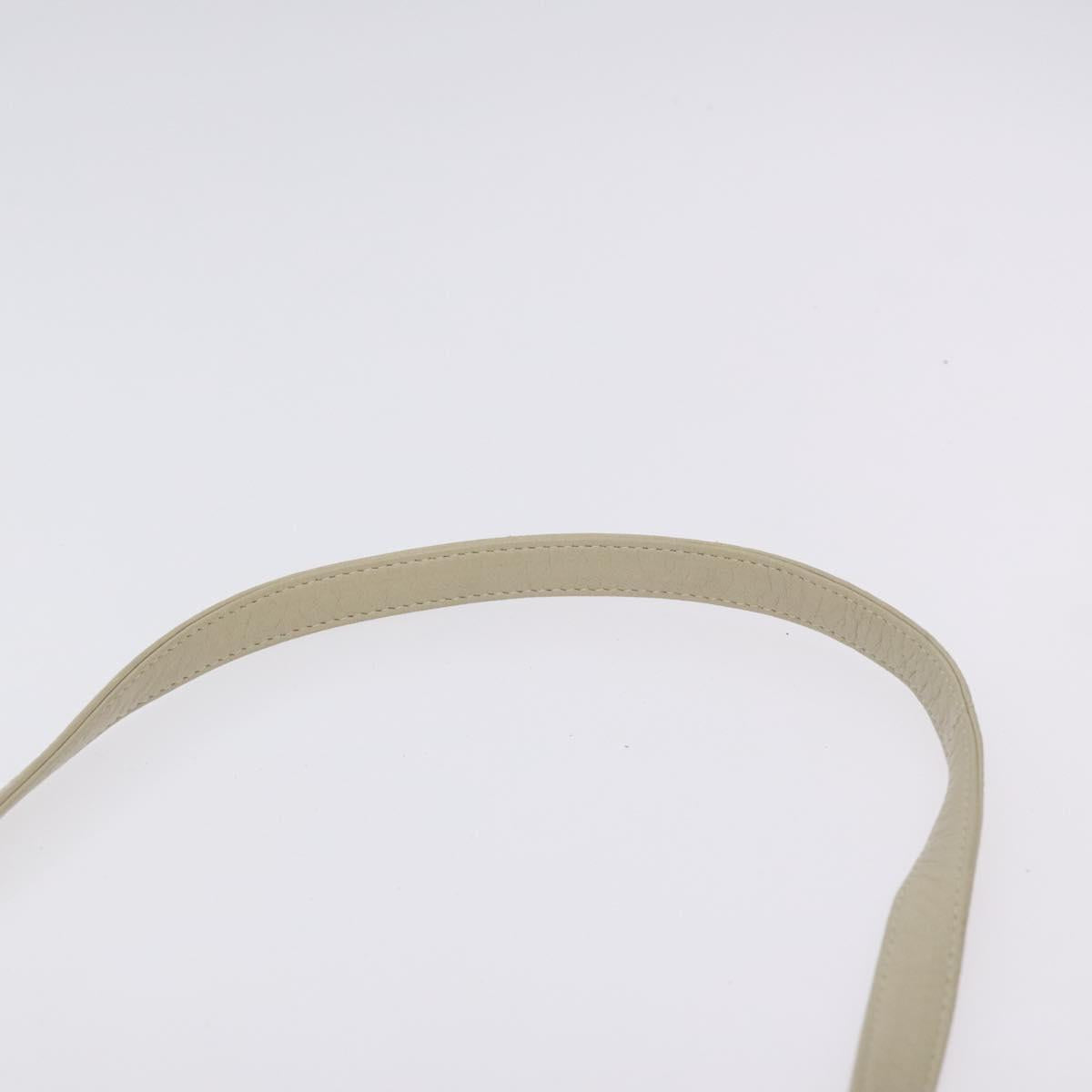 BALLY Shoulder Bag Leather Beige Gold