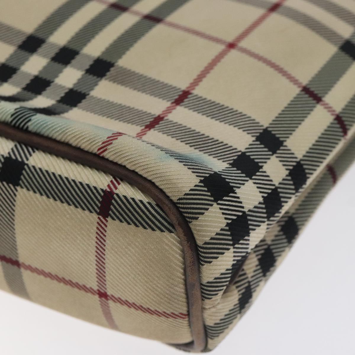 BURBERRY Nova Check Hand Bag Canvas Beige
