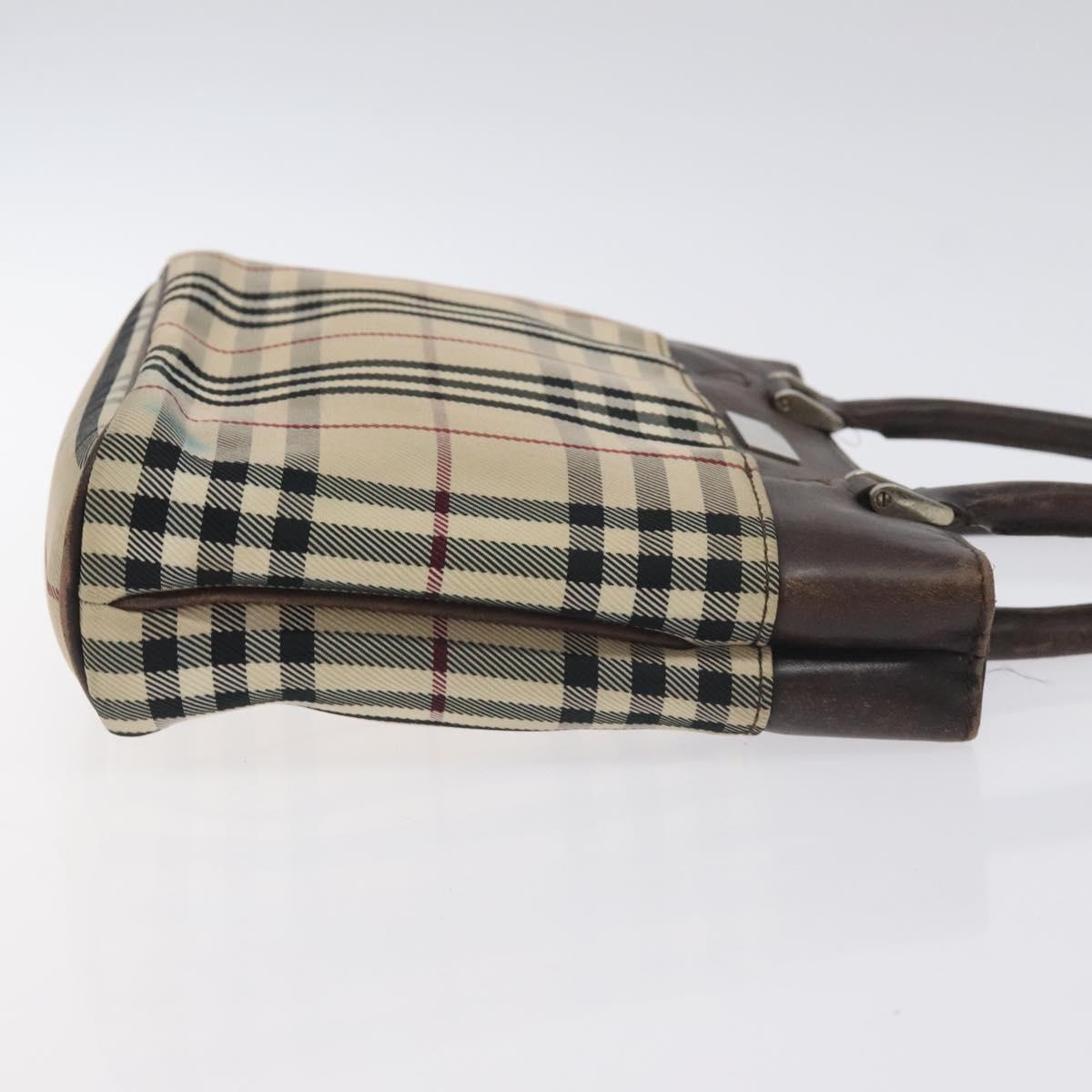 BURBERRY Nova Check Hand Bag Canvas Beige