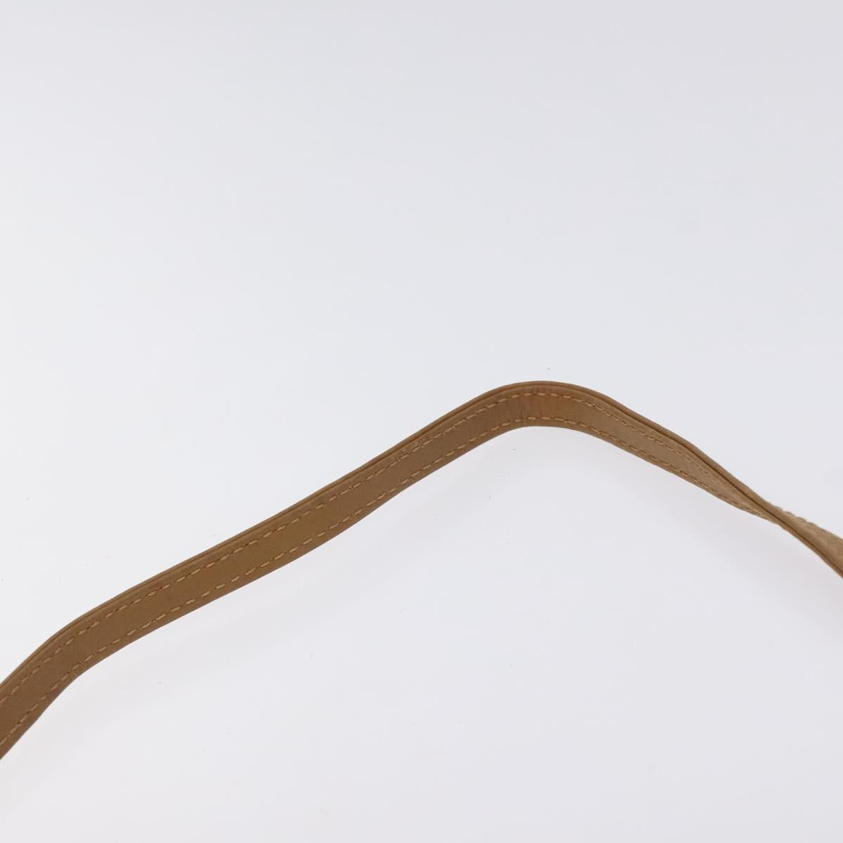 CELINE Macadam Canvas Shoulder Bag Brown Gold