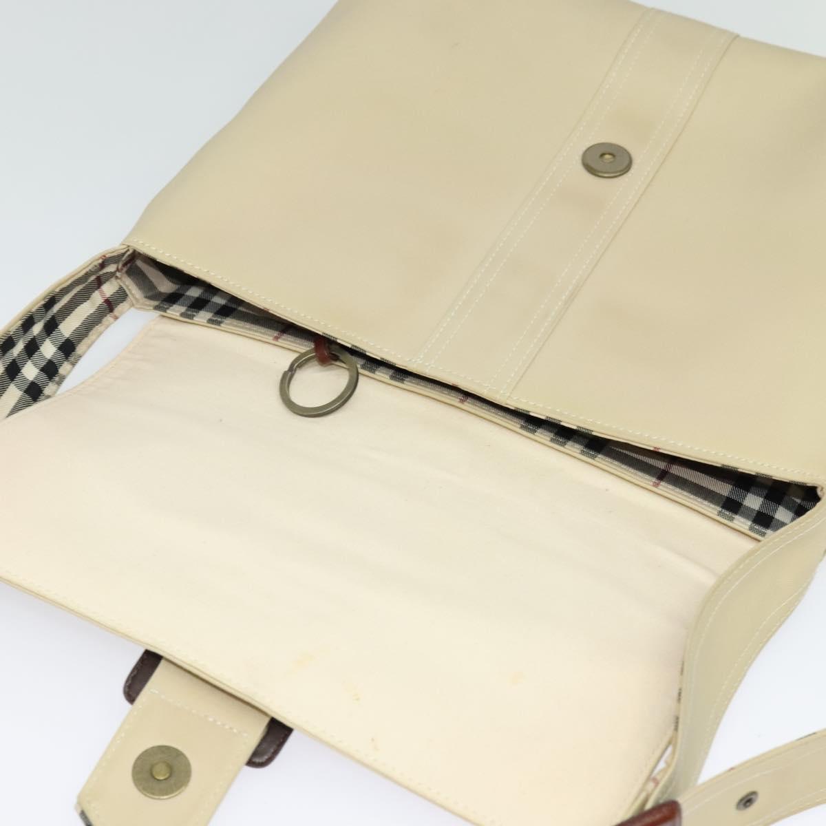 BURBERRY Shoulder Bag Canvas Beige