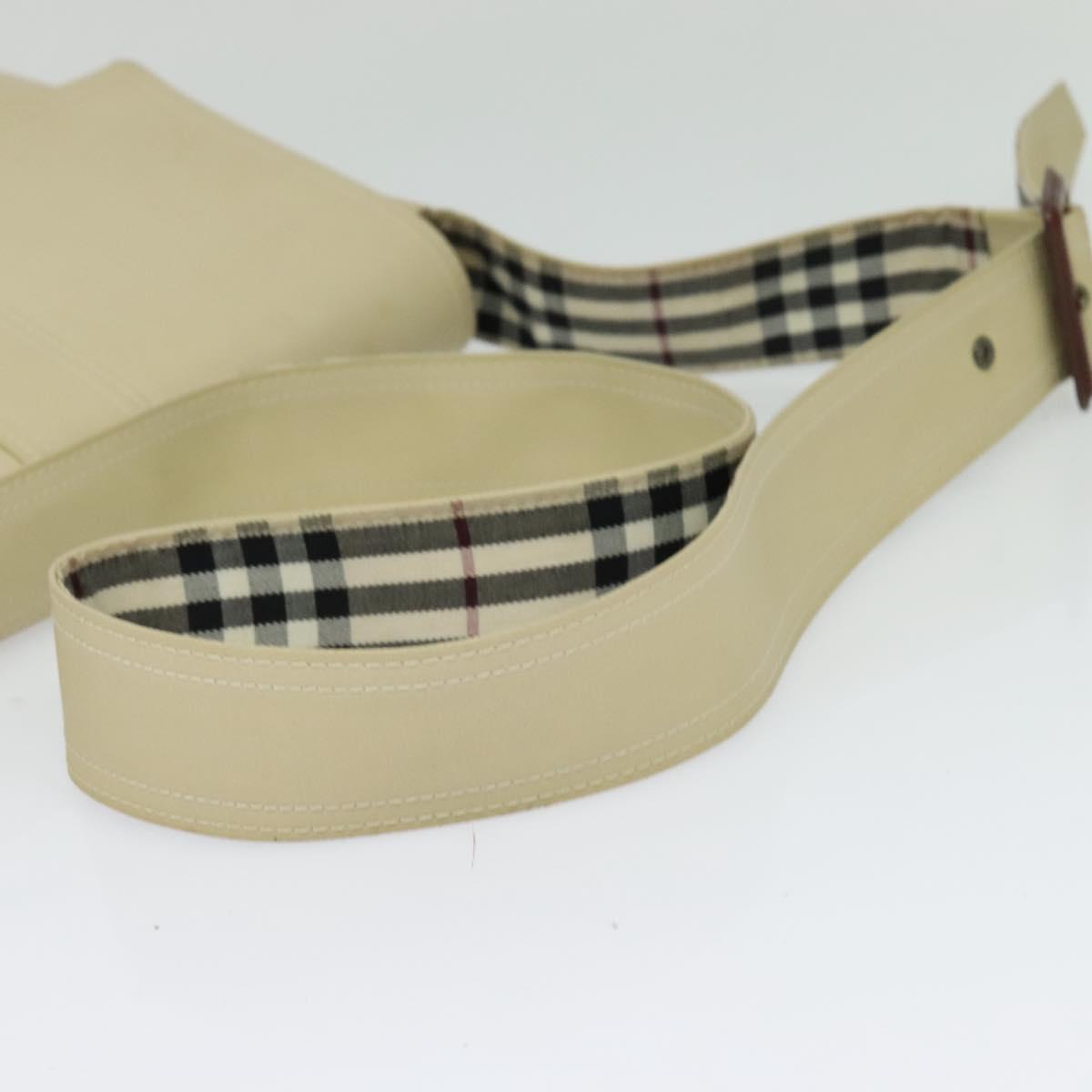 BURBERRY Shoulder Bag Canvas Beige