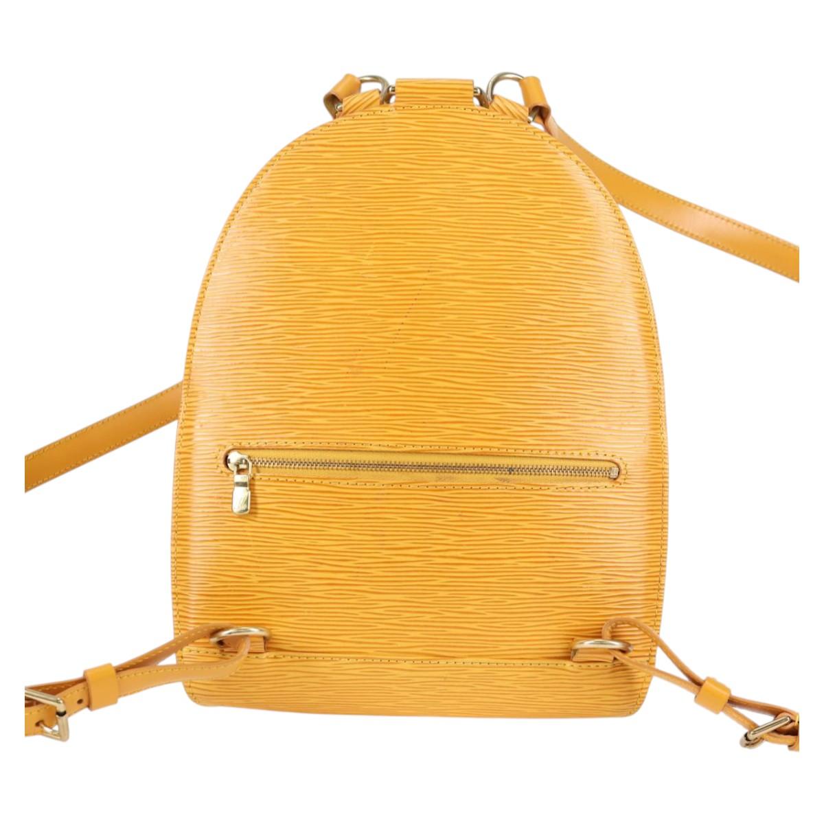 Louis Vuitton Epi Mabillon Backpack Yellow M52239 LV