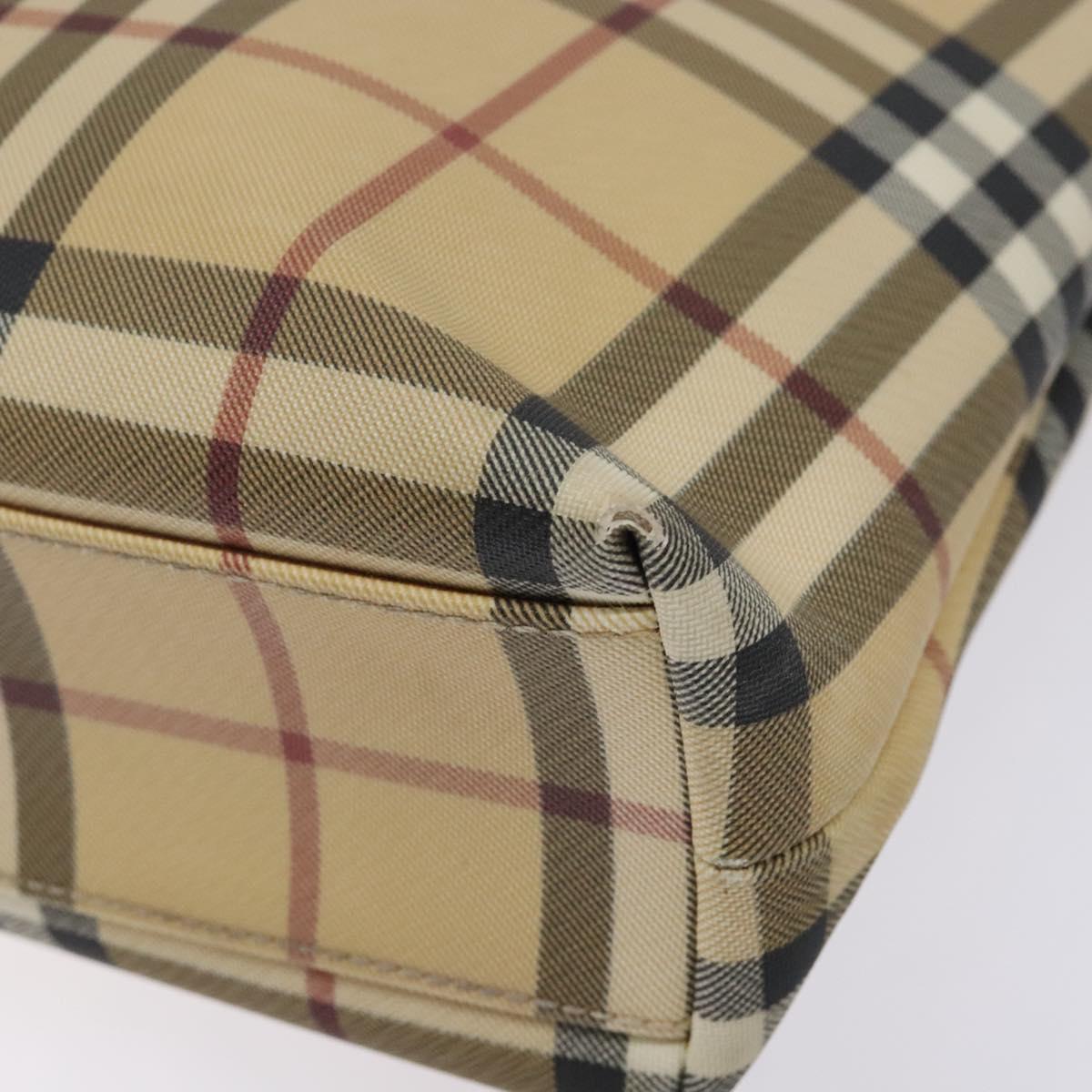BURBERRY Nova Check Tote Bag PVC Beige