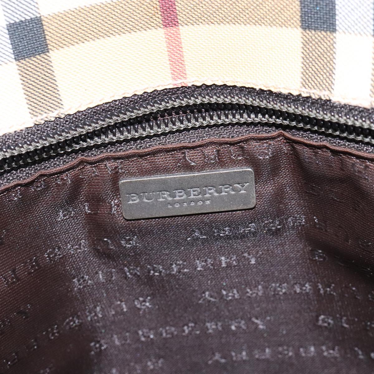 BURBERRY Nova Check Tote Bag PVC Beige