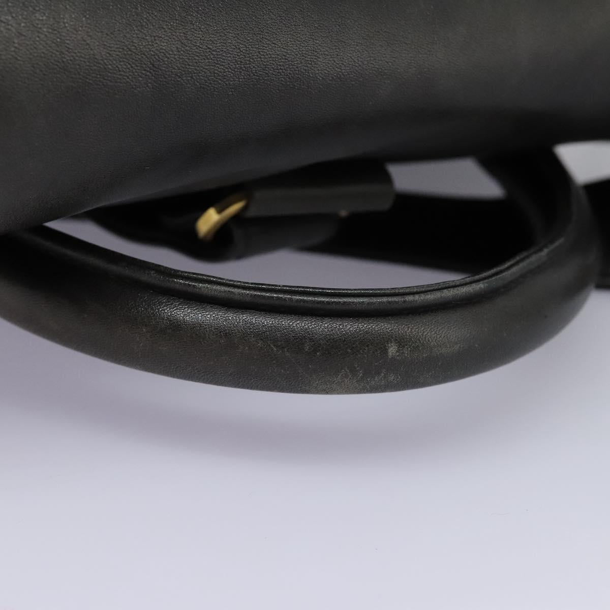 CHANEL Shoulder Bag Lamb Skin Black CC