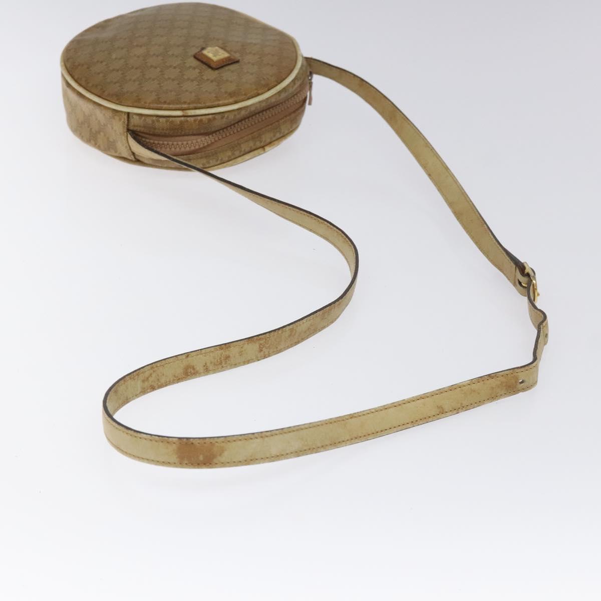 CELINE Macadam Canvas Shoulder Bag Brown