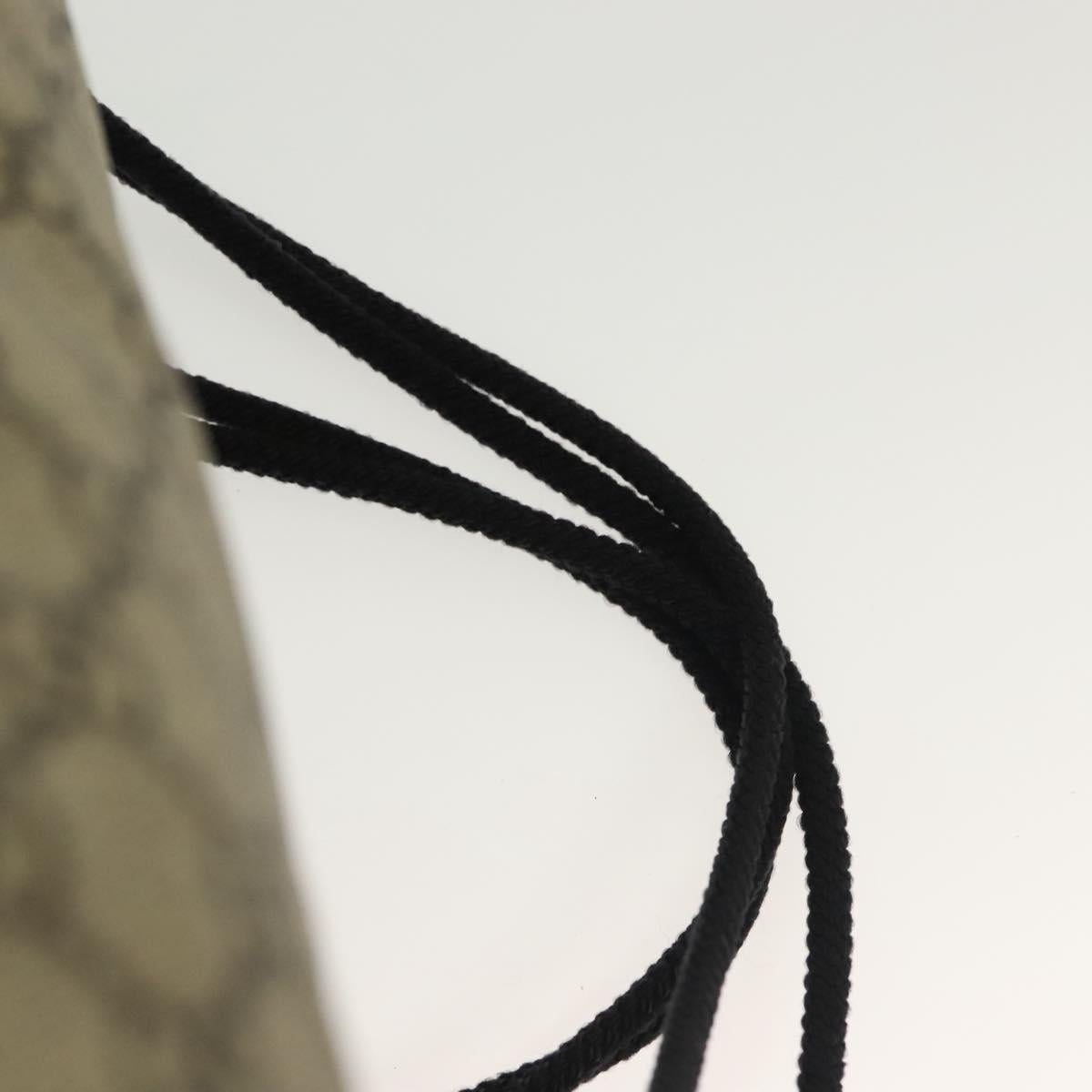GUCCI GG Supreme Drawstring Backpack PVC Beige 473872
