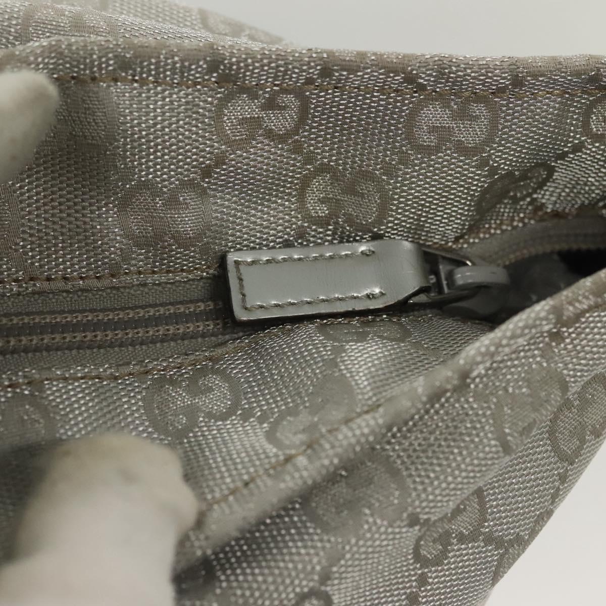 GUCCI GG Canvas Tote Bag Silver 131231