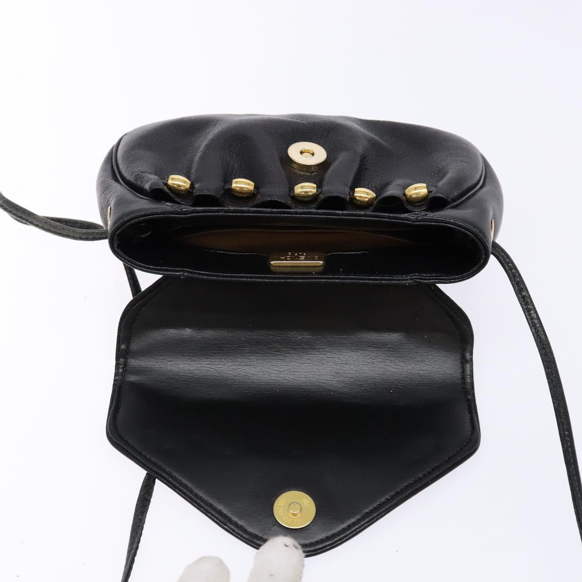 GIVENCHY Shoulder Bag Leather Gold Black