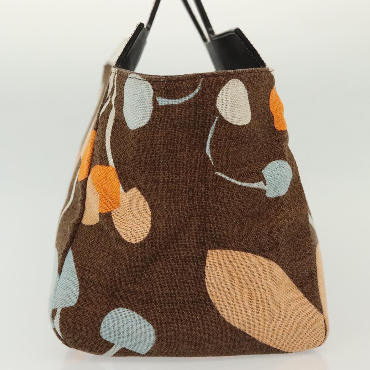 Miu Miu Hand Bag Canvas Brown