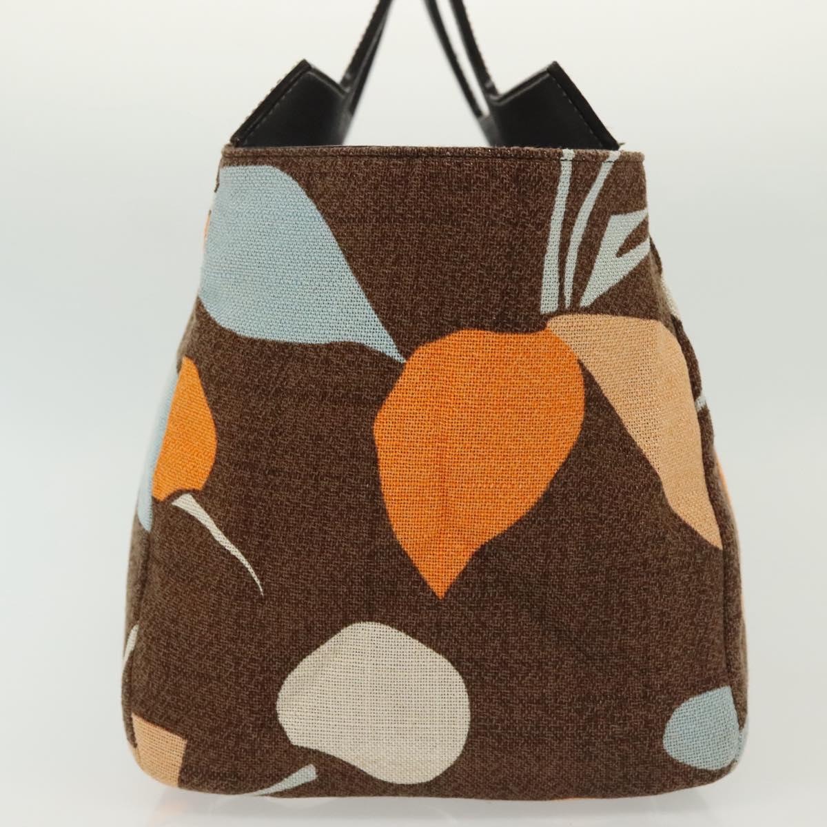 Miu Miu Hand Bag Canvas Brown