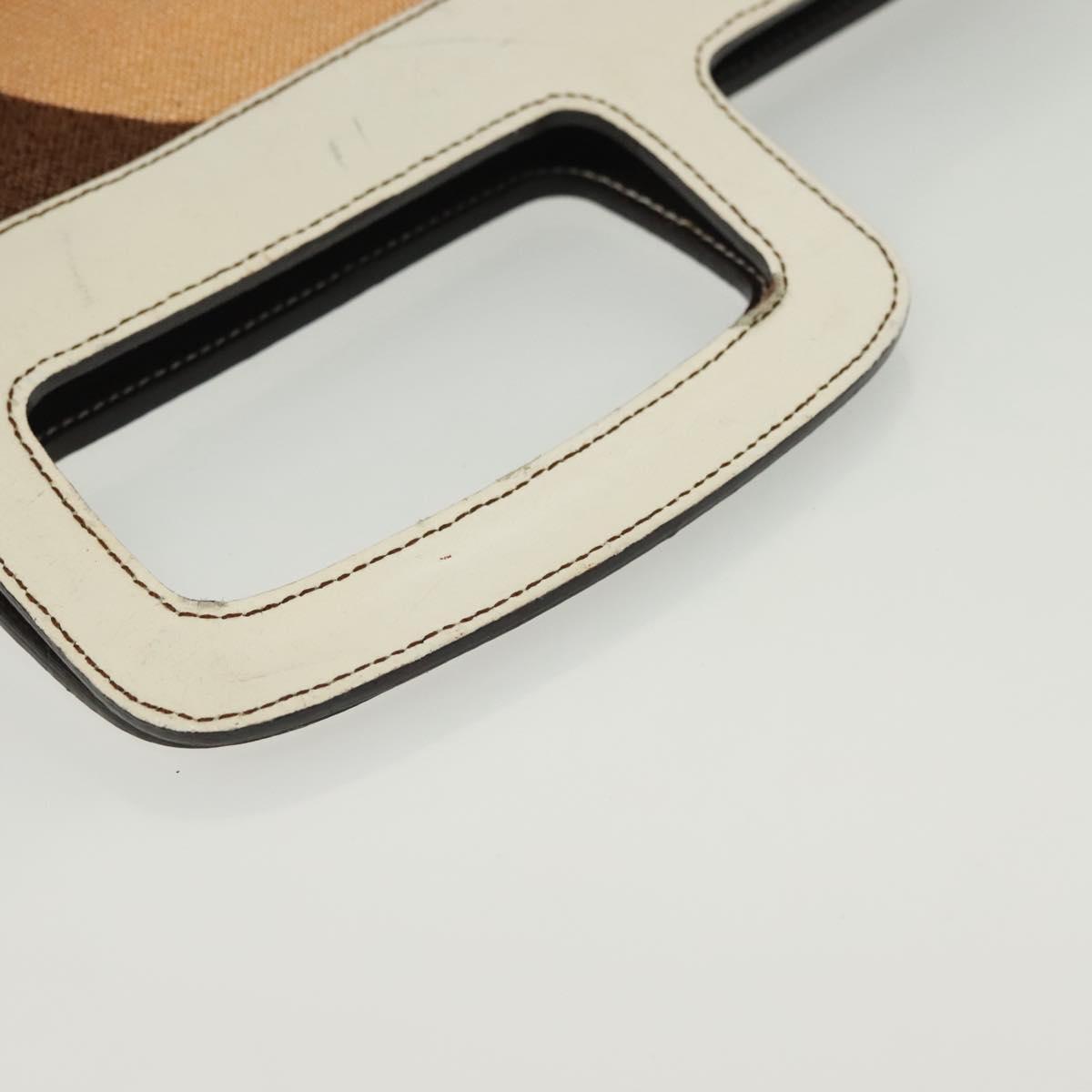 Miu Miu Hand Bag Canvas Brown