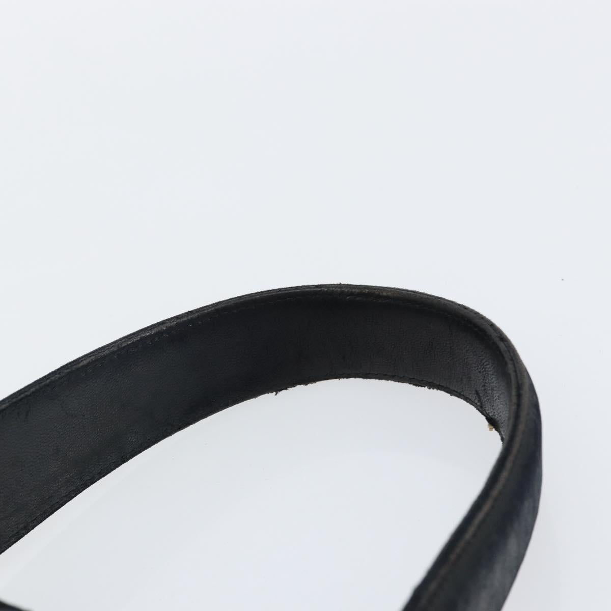 BALLY Hand Bag Leather Black Gold