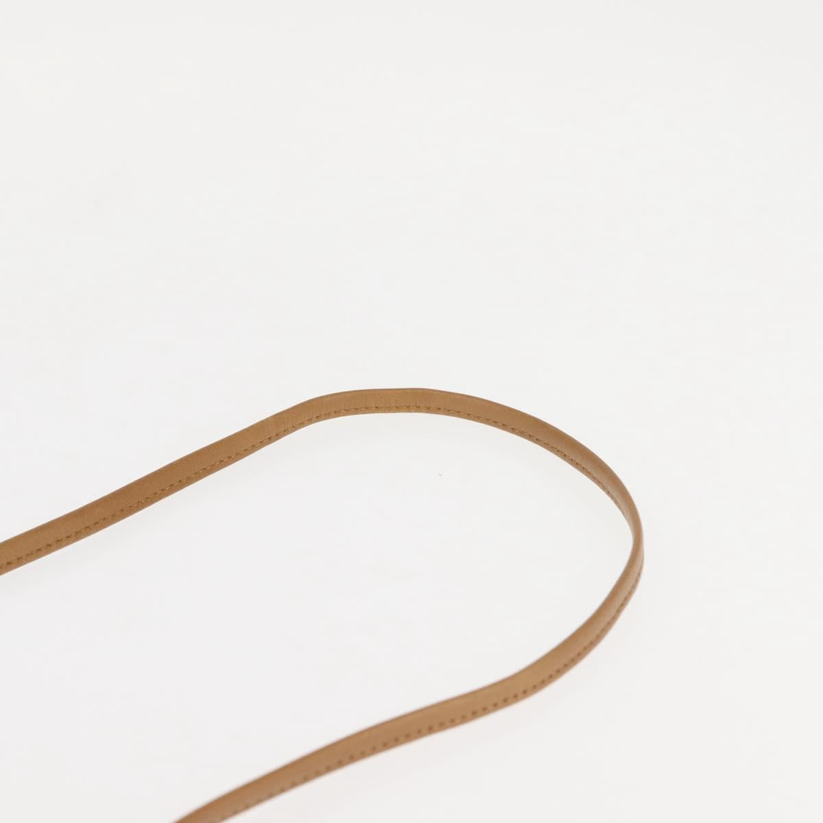 Christian Dior Shoulder Bag Leather Black Gold