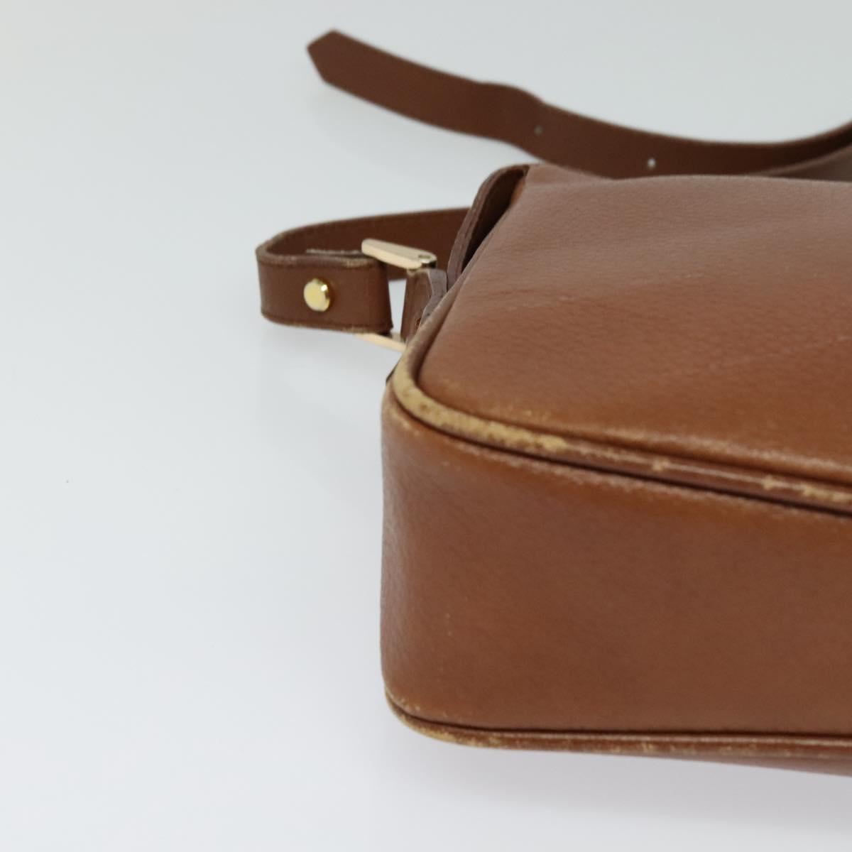 Burberrys Shoulder Bag Leather Brown