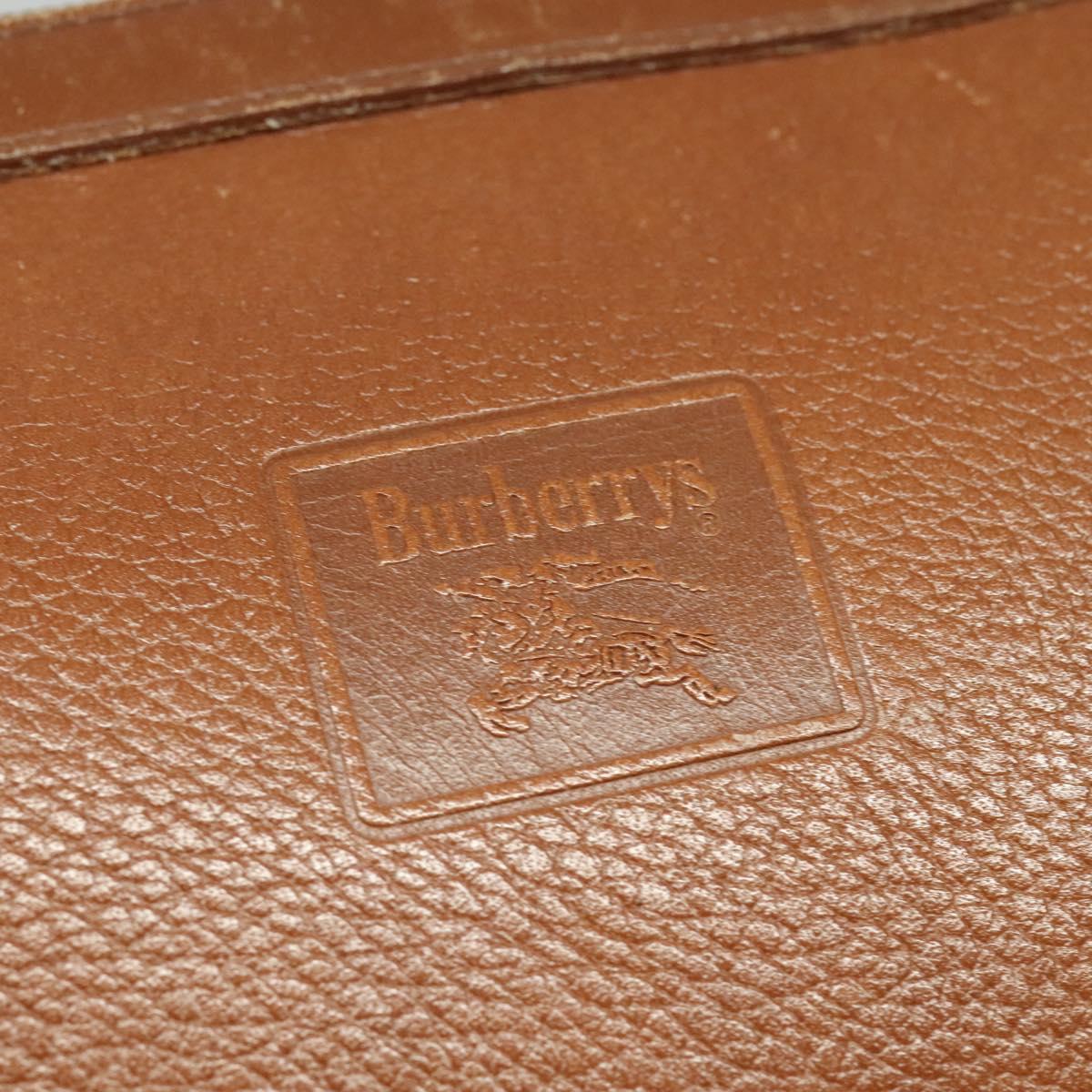 Burberrys Shoulder Bag Leather Brown