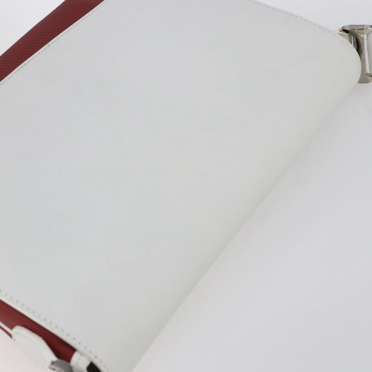 BVLGARI Shoulder Bag Leather Red White