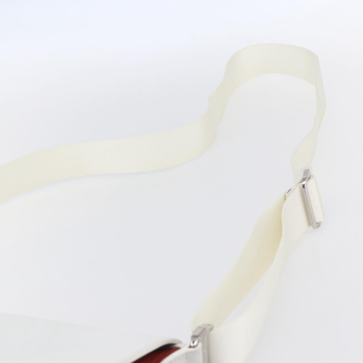 BVLGARI Shoulder Bag Leather Red White