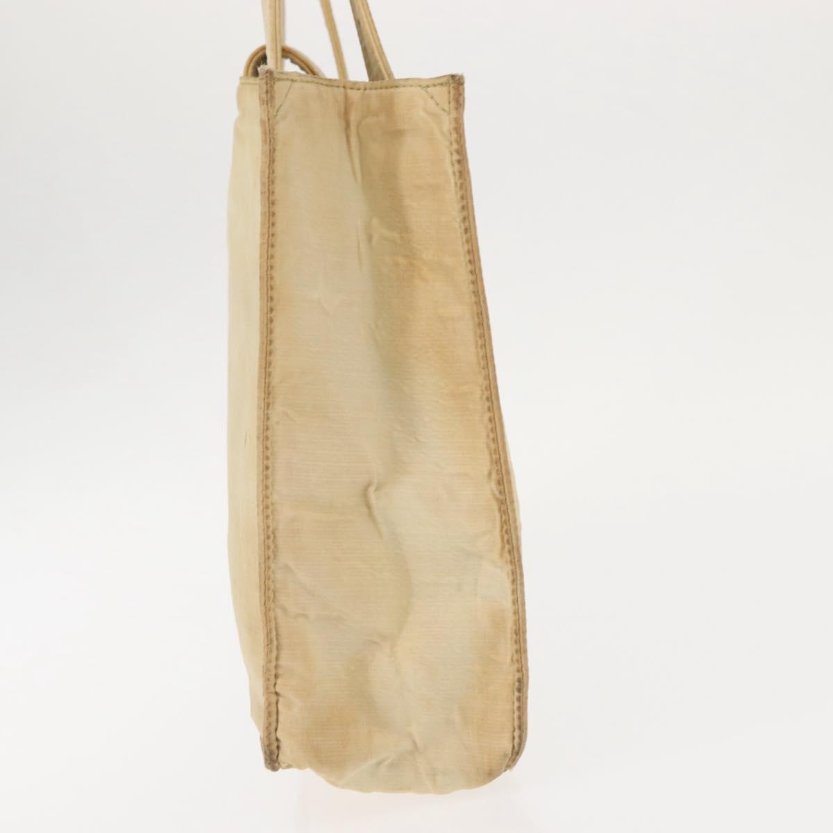 CHANEL Tote Bag Nylon Beige CC